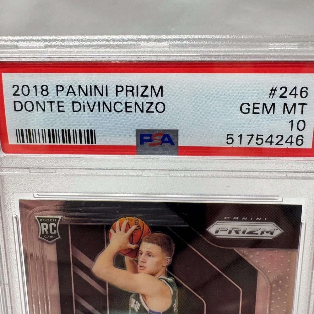 Donte DiVincenzo RC 2018 Panini Prizm PSA 10 GEM MT #246 NBA Milwaukee Bucks